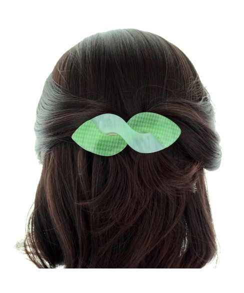 Plaid Twist Barrette