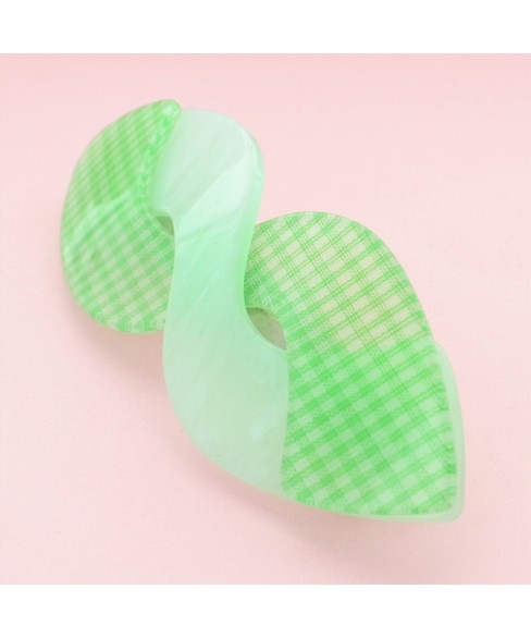 Plaid Twist Barrette