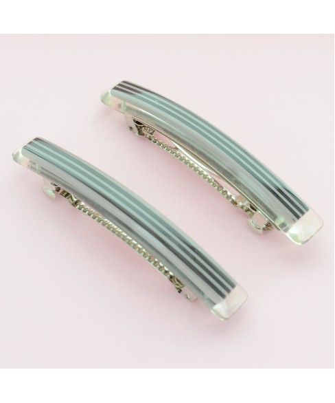 Stripe Long & Skinny Barrette  2-Pack