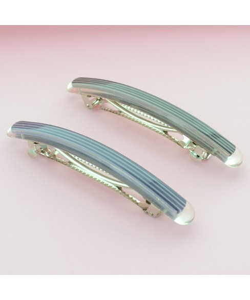 Stripe Long & Skinny Barrette  2-Pack