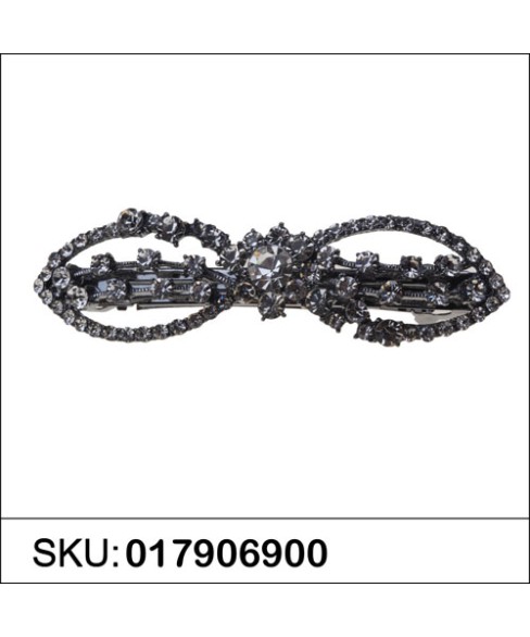 Crystal Bow Barrette (Cilp Paris)