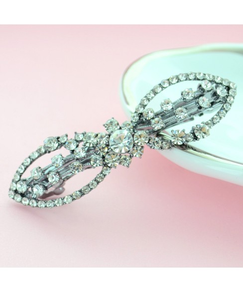 Crystal Bow Barrette (Cilp Paris)