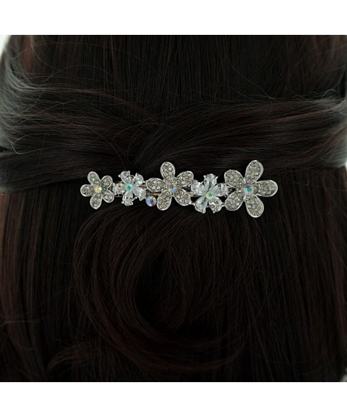 Cubiczirconia Flowers Barrette (Clip Paris)