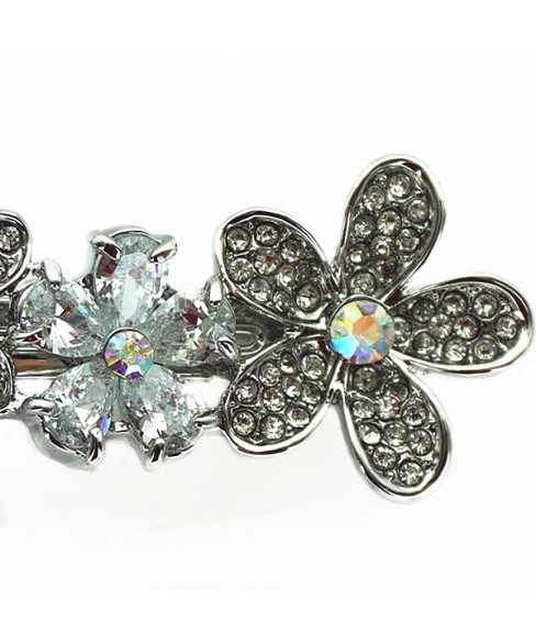 Cubiczirconia Flowers Barrette (Clip Paris)