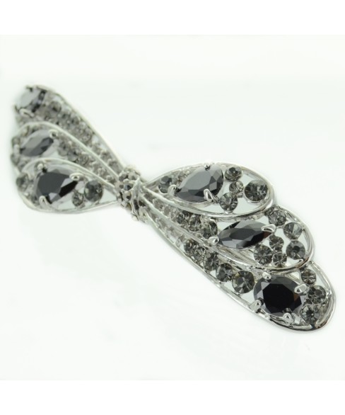 Vintage Inspired CubicZirconia Barrette Clip Paris