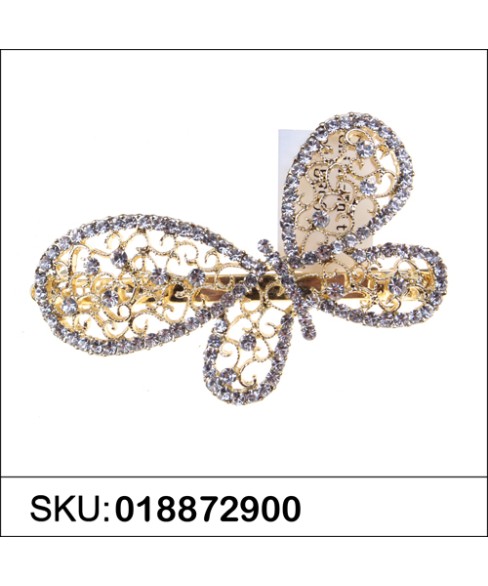 Austria Crystal Butterfly Barrette (Clip France)