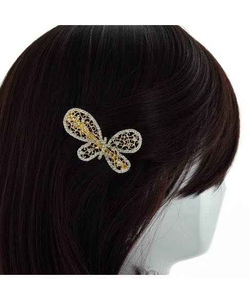 Austria Crystal Butterfly Barrette (Clip France)