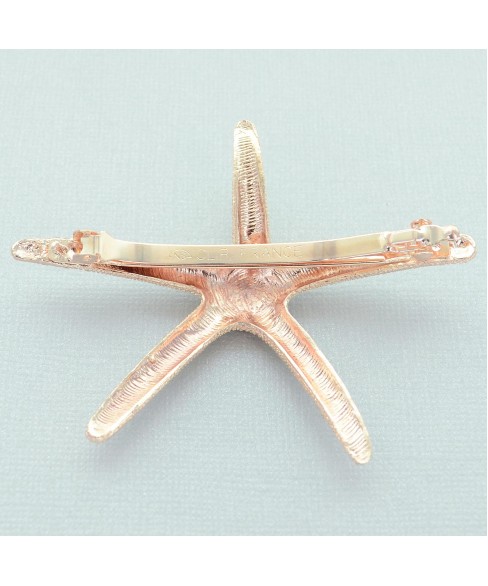 Crystal Star fish Barrette