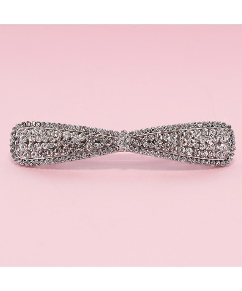 Australian Crystal Long Bow Barrette