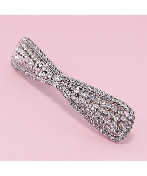 Australian Crystal Long Bow Barrette