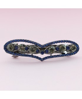 Crystal Rhinestone Heart Barrette/Hair Clip