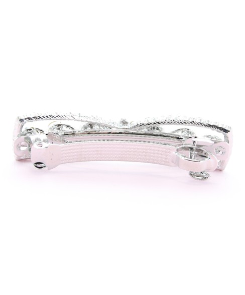 Rhinestone Bow Barrette (Clip France )