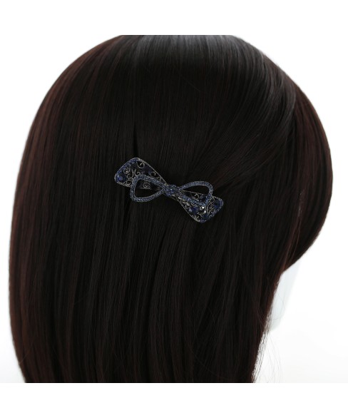 Crystal Rhinestone  Bow Barrette/Hair Clip