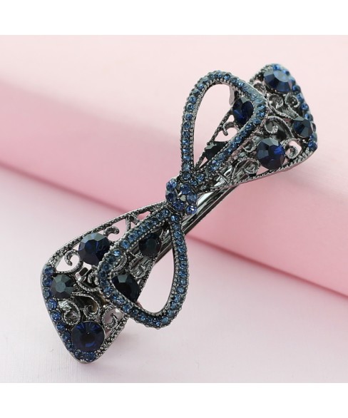 Crystal Rhinestone  Bow Barrette/Hair Clip