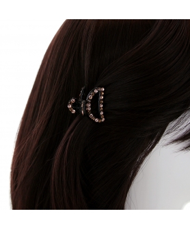 Crystal-Embellished Cut out Hair Jaw (Mini)