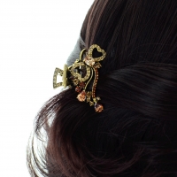 Luxurious Cubiczirconia Bow Hair Jaw