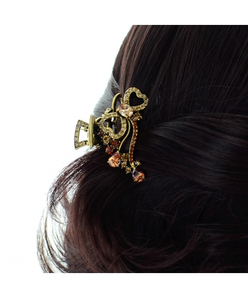 Luxurious Cubiczirconia Bow Hair Jaw