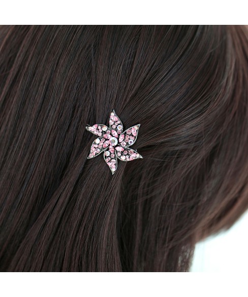 Crystal Flower Barrette