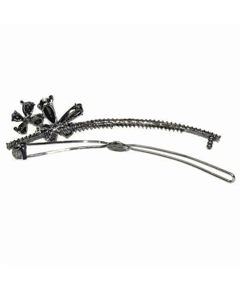 Luxurious Cubiczirconia Flower Barrette