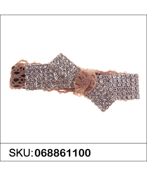 Crystal & Lace Alligator Clip