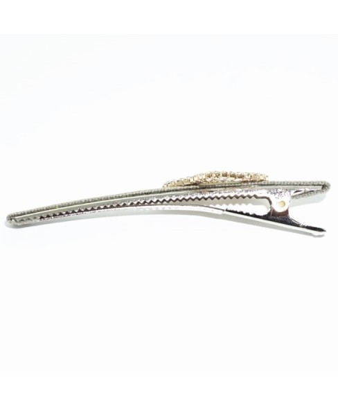 Crystal Clover Alligator Clip