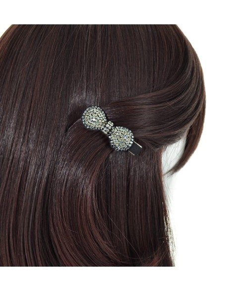 Crystal Bow Alligator Clip