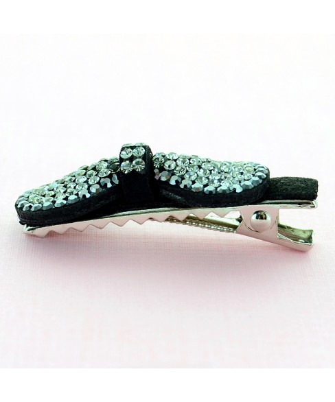 Crystal Bow Alligator Clip