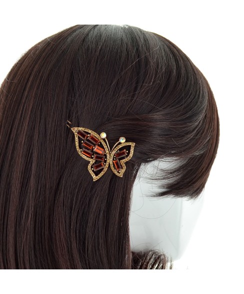 Crystal Butterfly Barrette