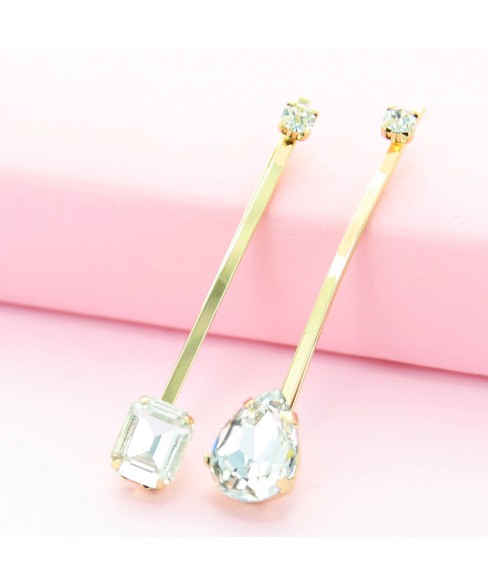 Rhinestone 2-Pack Bobby Pins/Hair Clips