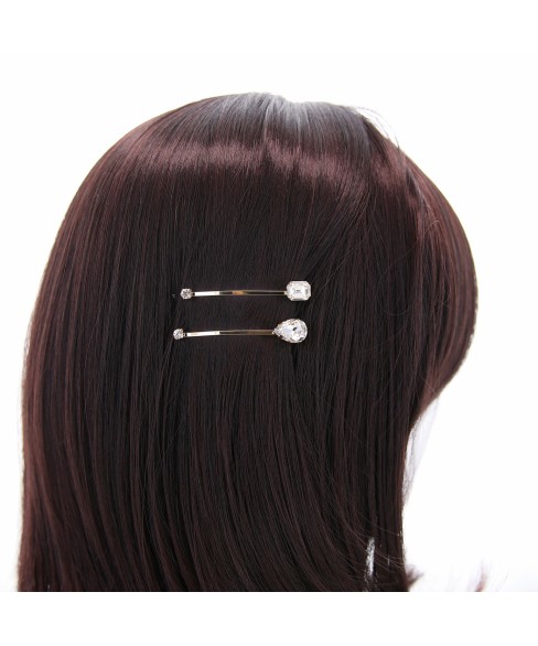 Rhinestone 2-Pack Bobby Pins/Hair Clips