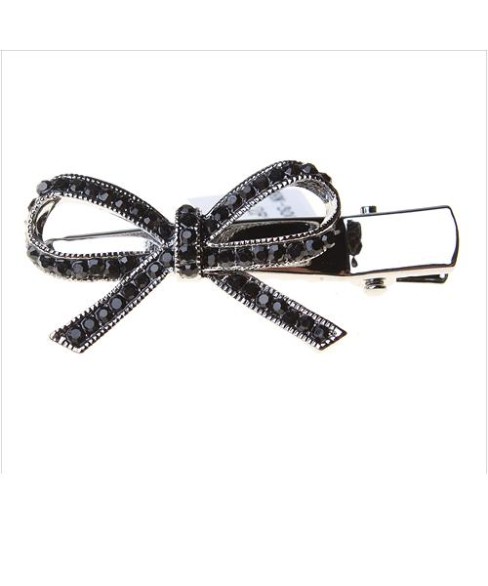 Crystal Rhinestone  Bow Pinch Cilp