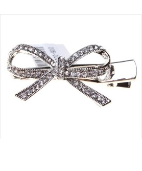 Crystal Rhinestone  Bow Pinch Cilp
