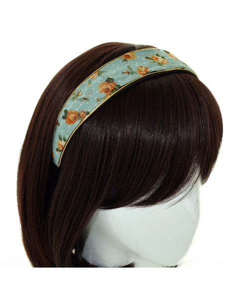 Vintage Inspired Floral Chiffon Headband