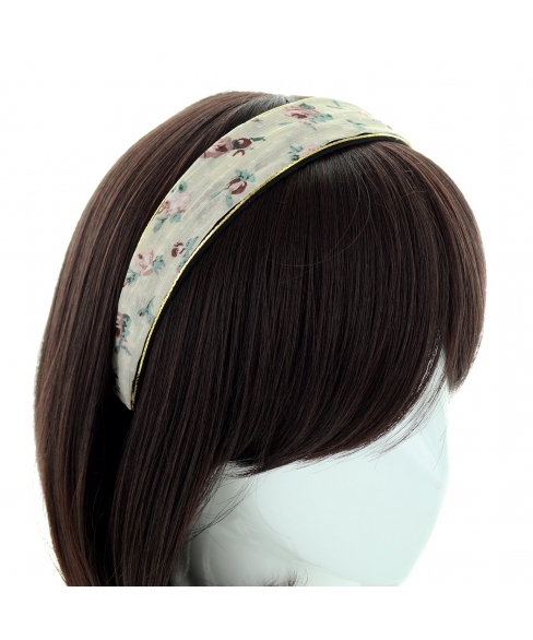 Vintage Inspired Floral Chiffon Headband