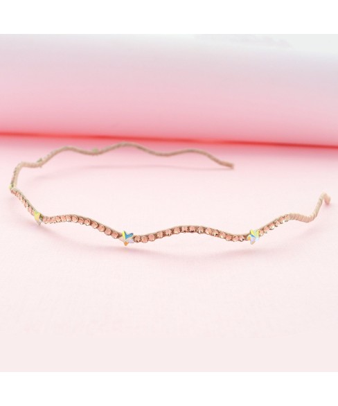 Skinny Wave Crystal Star Headband