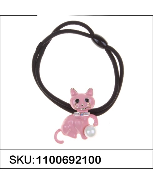 Handcrafte Enamel Kitten Ponytail Holder