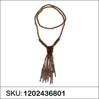 Crystal Tassel Necklace,, White