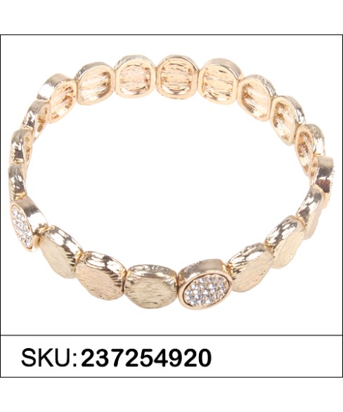 Crystal Disc Stretch Bracelet