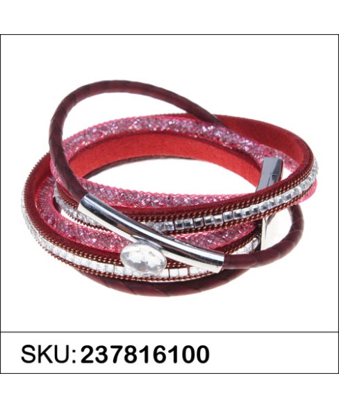 Sparkling Crystal Double Wrap Bracelet