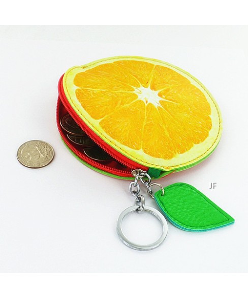 Fruit Collection Orange Change Purse