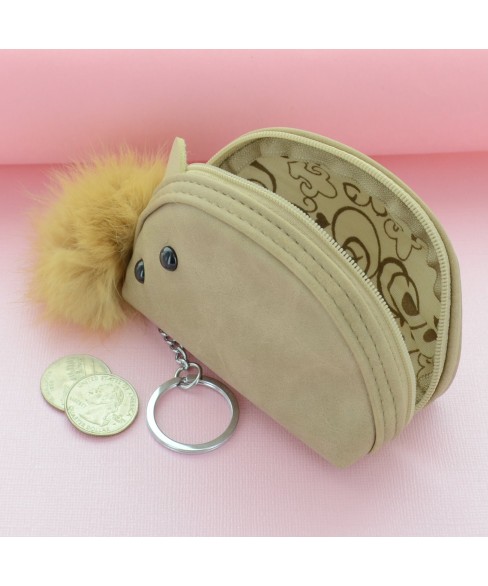 Mini Wallet Rabbit Fur Coin Purse Bag Charm