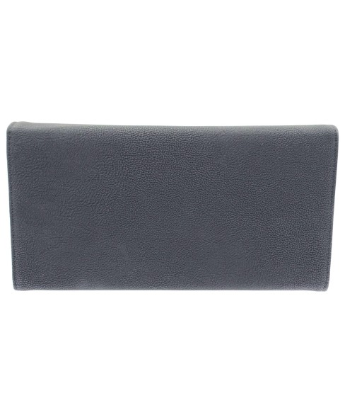 Bow Textured Faux Leather Wallet On A Chain