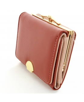 Shell Vegan Leather Trifold Wallet