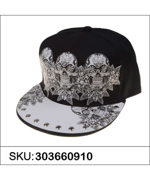 Unsex Skull Print Baseball Cap