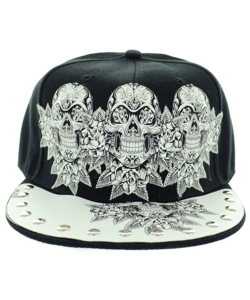 Unsex Skull Print Baseball Cap