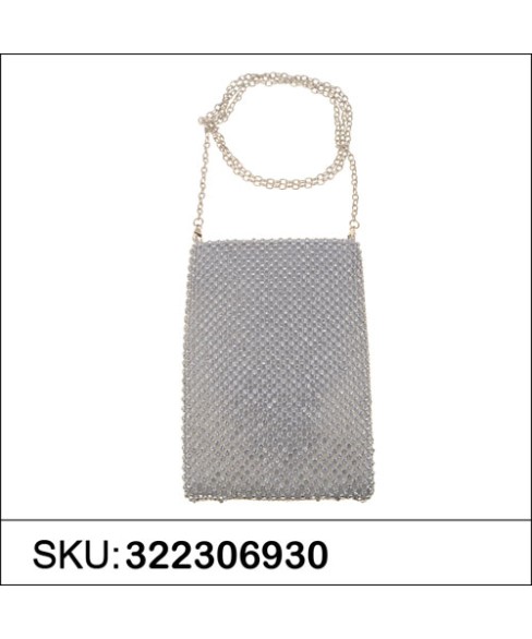 Dazzling Crystals Mesh Purse