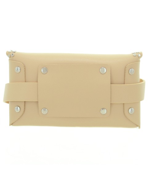 Studded Faux Leather Belt Bag