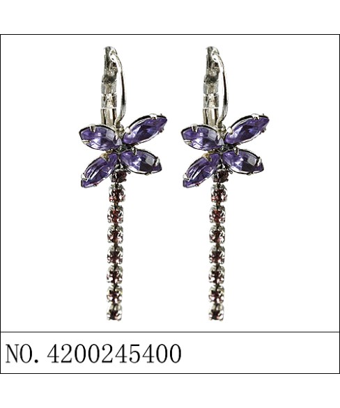 Earrings Purple