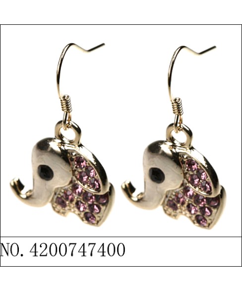 Earrings Purple