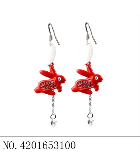 Earrings Red